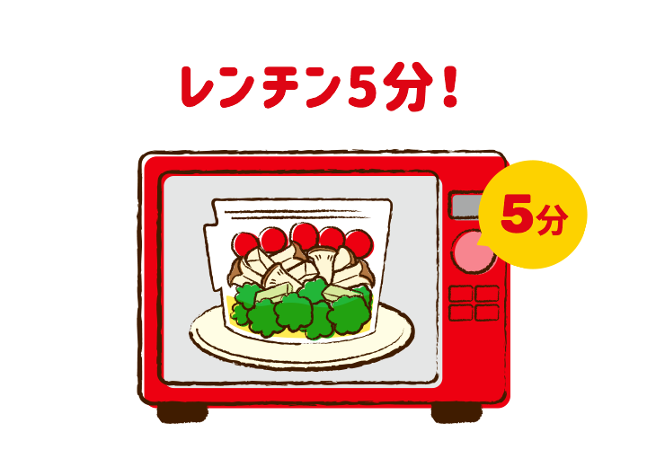 レンチン5分!