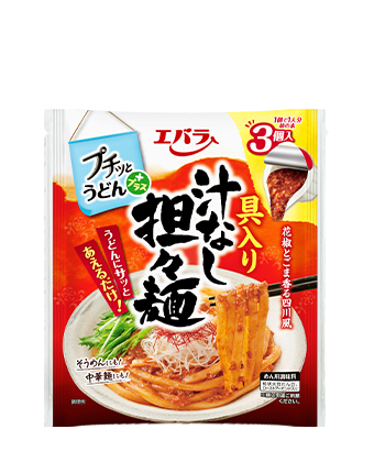 プチッとうどんプラス 具入り汁なし担々麺