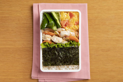 麦ごはんの5色弁当