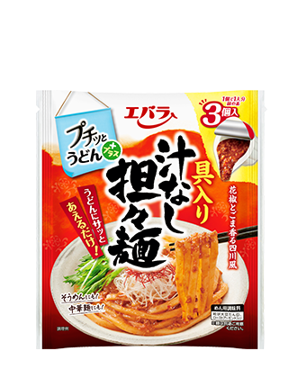 プチッとうどんプラス　具入り汁なし担々麺　40ｇ×3個