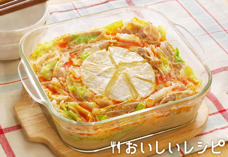 チーズたっぷり!豆乳担々白菜重ね煮