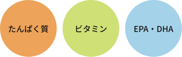 たんぱく質・ビタミン・EPA・DHA