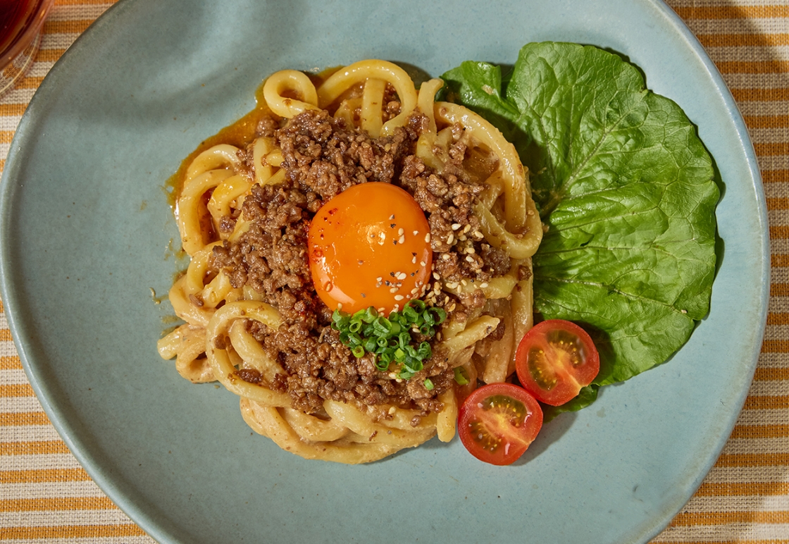 包丁いらずで簡単！汁なし担々うどん