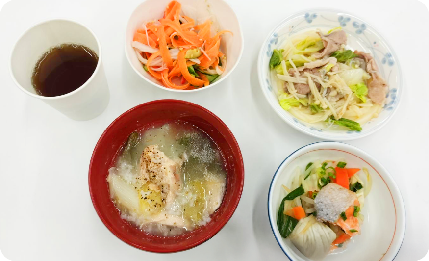 調理したものを試食します！