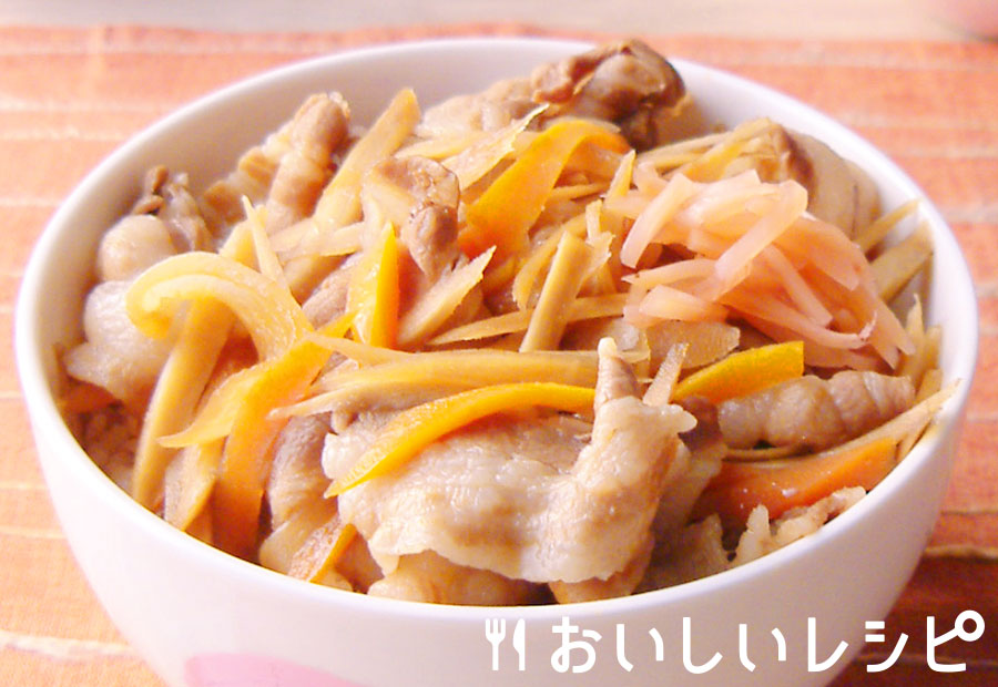 ごぼう豚丼