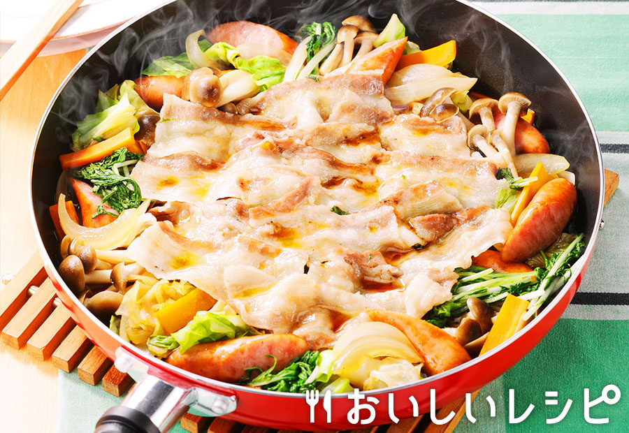 フライパン蒸し鍋 ~すき焼のたれ~