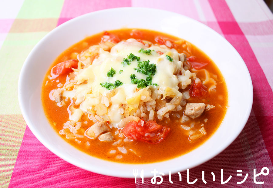 とろ~りチーズのキムチリゾット