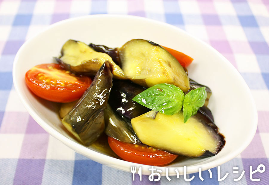 なすとトマトの甘酢マリネ