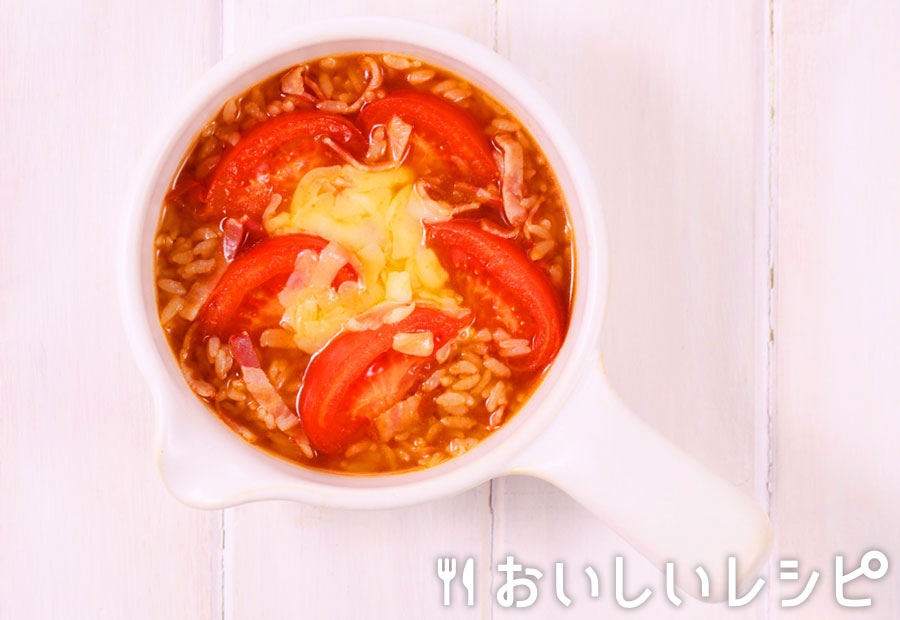 myおかずスープ トマトとベーコンのキムチリゾット