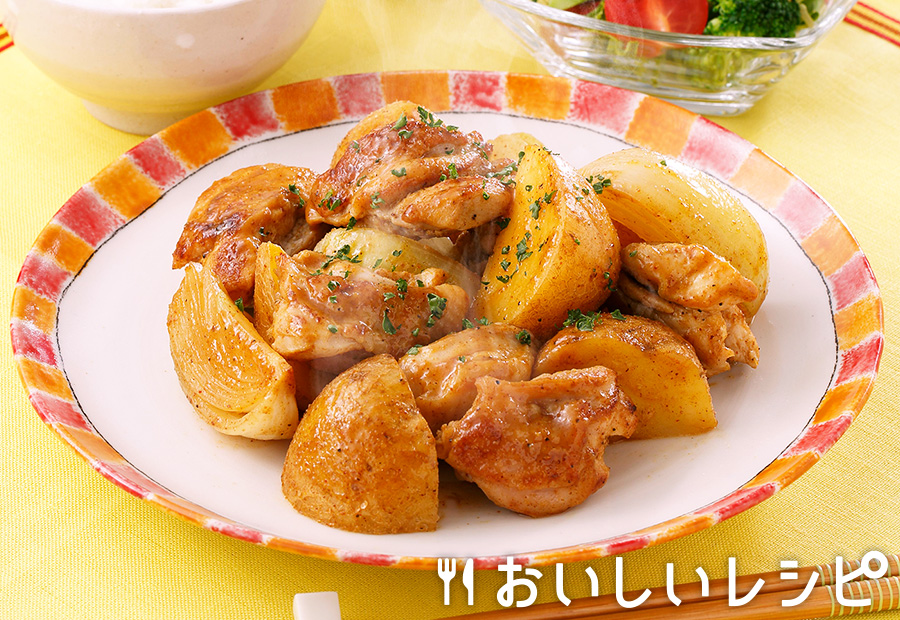 鶏肉とじゃがいものタンドリー炒め