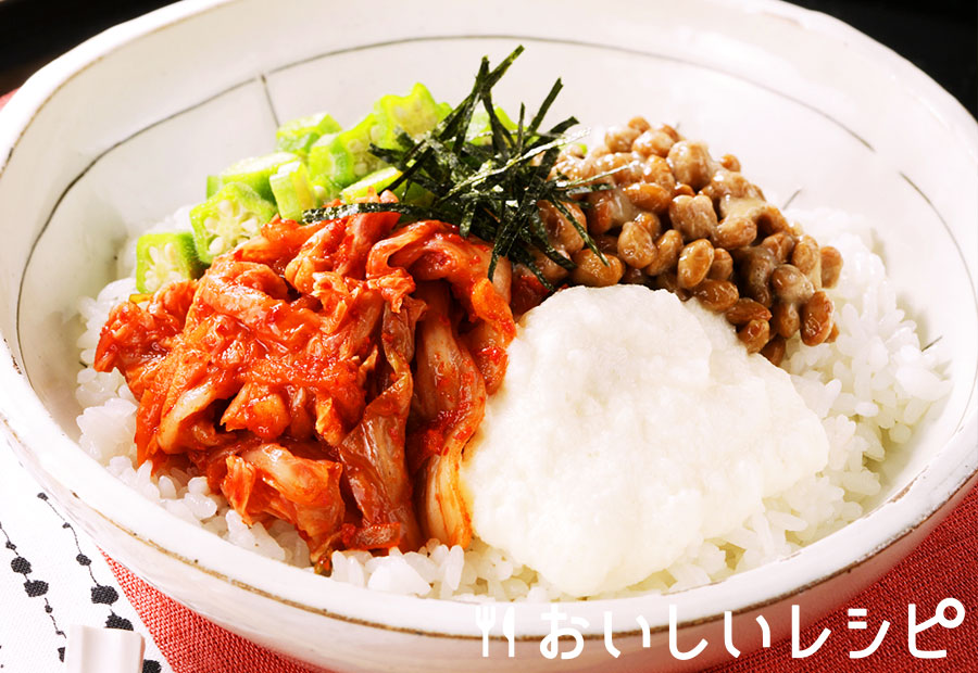 ネバネバキムチ丼