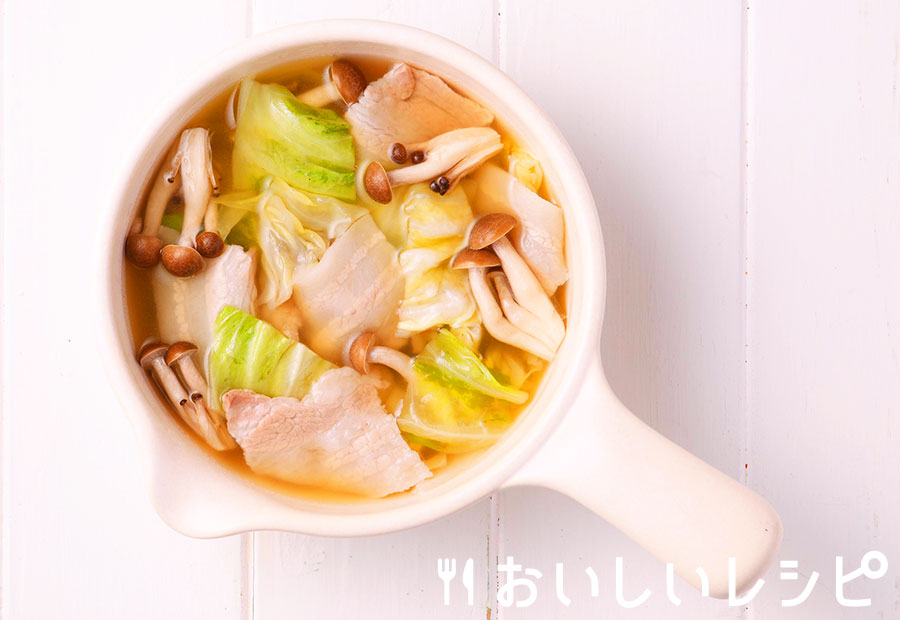 myおかずスープ きのことキャベツのちゃんこスープ