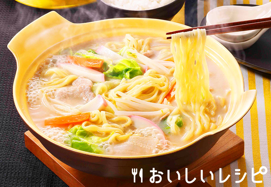 ラーメン入りちゃんぽん鍋
