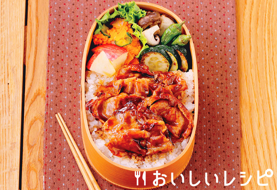 たれプラ弁当 豚の蒲焼き
