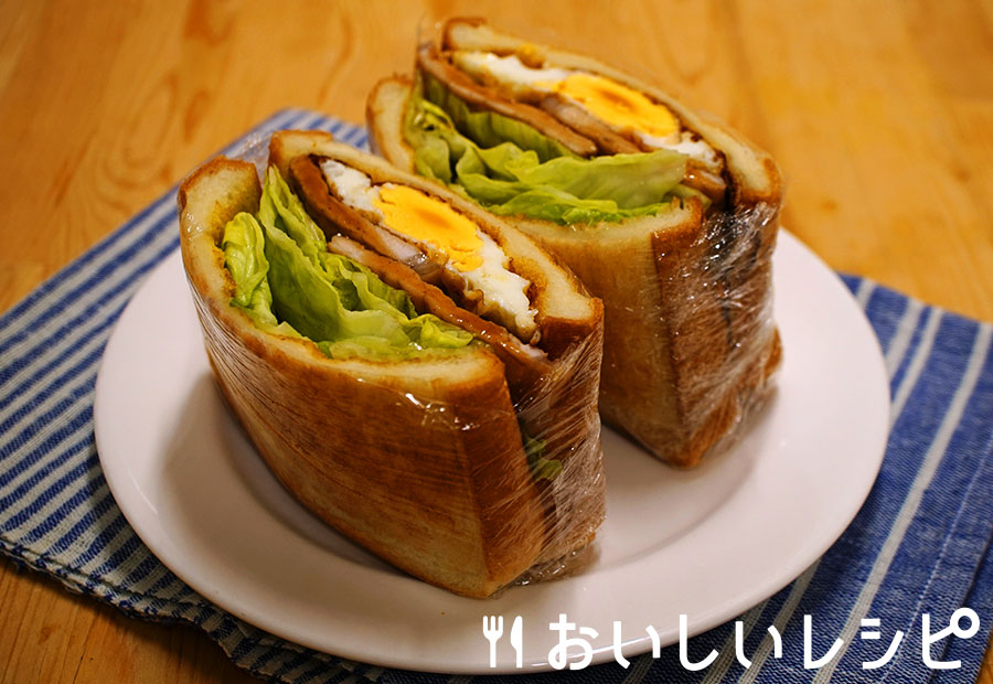 シャキシャキレタスの生姜焼きサンド