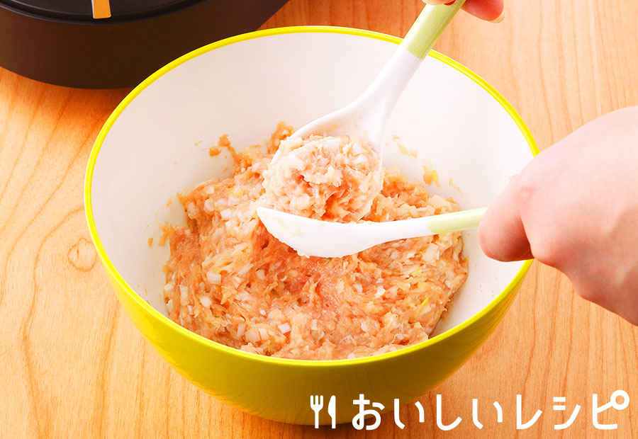手作り鶏団子(Wスプーン製法)
