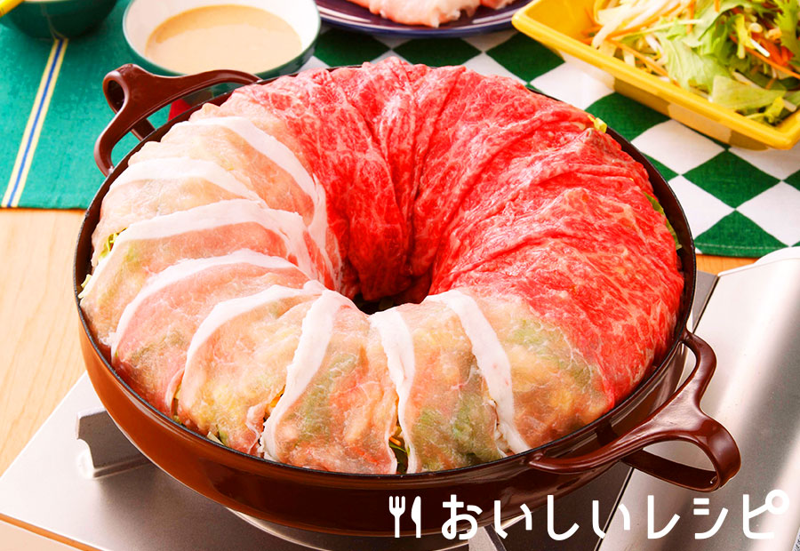 魅せる!肉ドーム蒸ししゃぶ(豚肉)