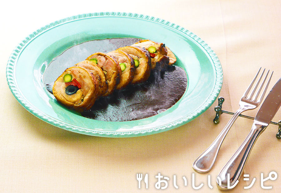 鶏肉のインボルティーニ