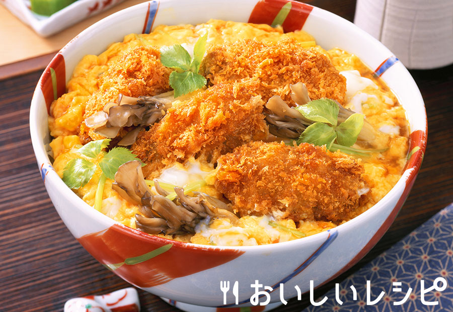 プチッとどんぶりで作る かきフライ丼
