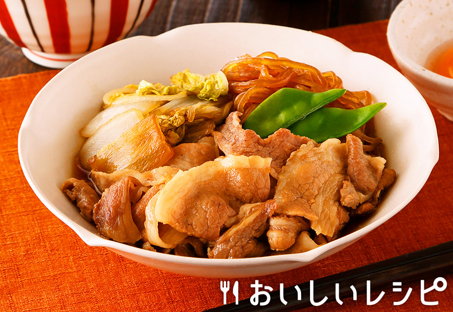 豚肉と白菜のすき煮