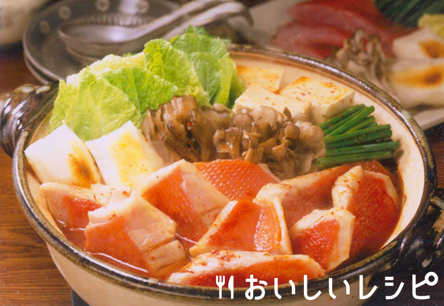 金目鯛のキムチ鍋