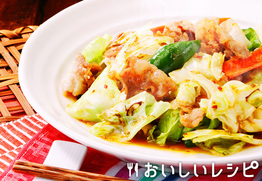 肉野菜炒め(プチサイズ使用)
