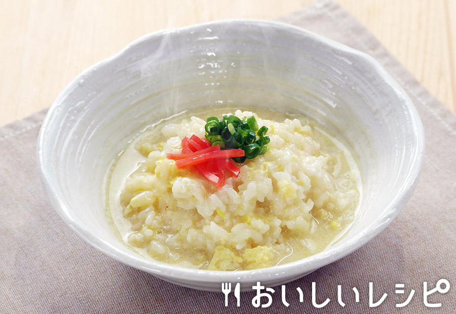 レンジで☆とんこつぞうすい