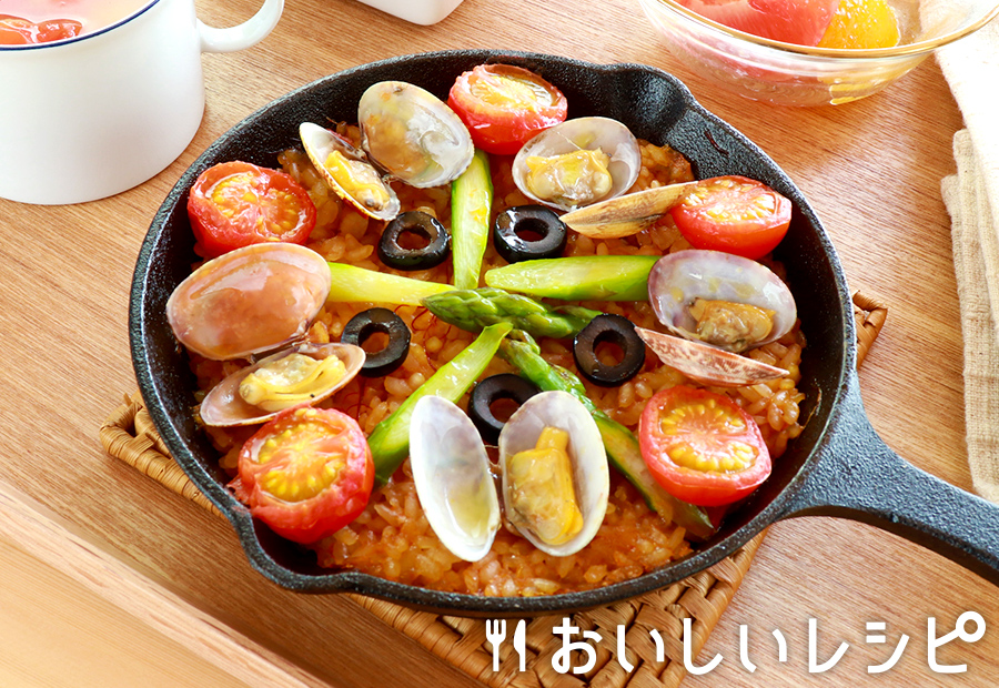 スキレットごはん(パエリア定食)