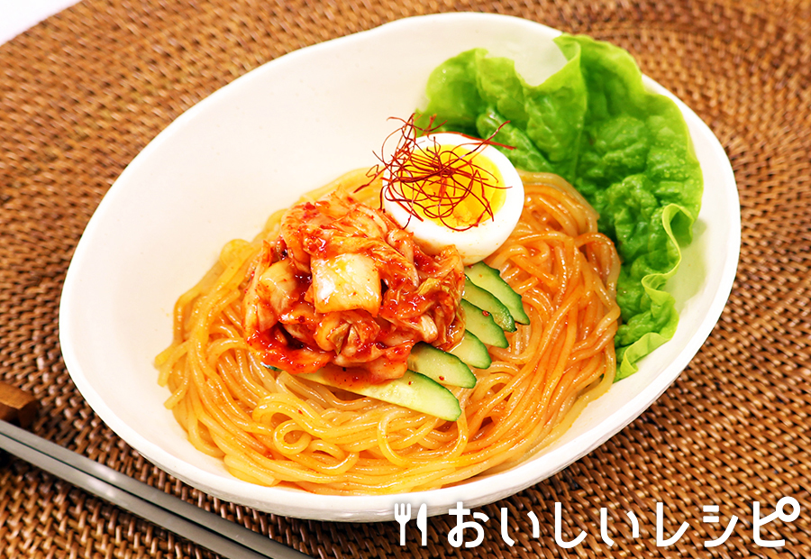 こんにゃく麺でキムチビビン麺