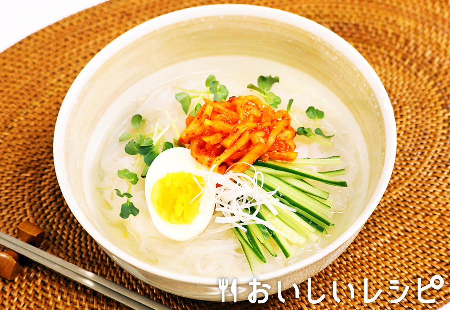 こんにゃく麺でスリムカクテキ冷麺