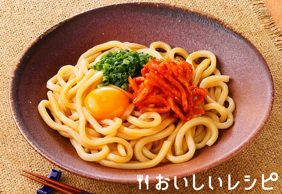 釜玉スリムカクテキうどん