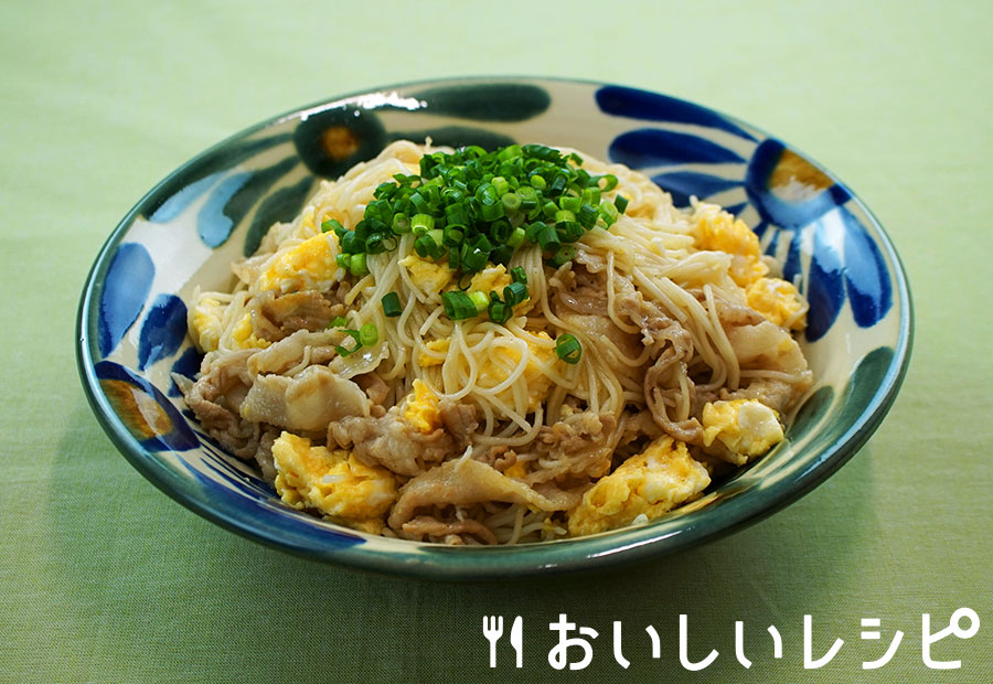 迷ったらこれ そうめんチャンプルー風 おいしいレシピ エバラ食品