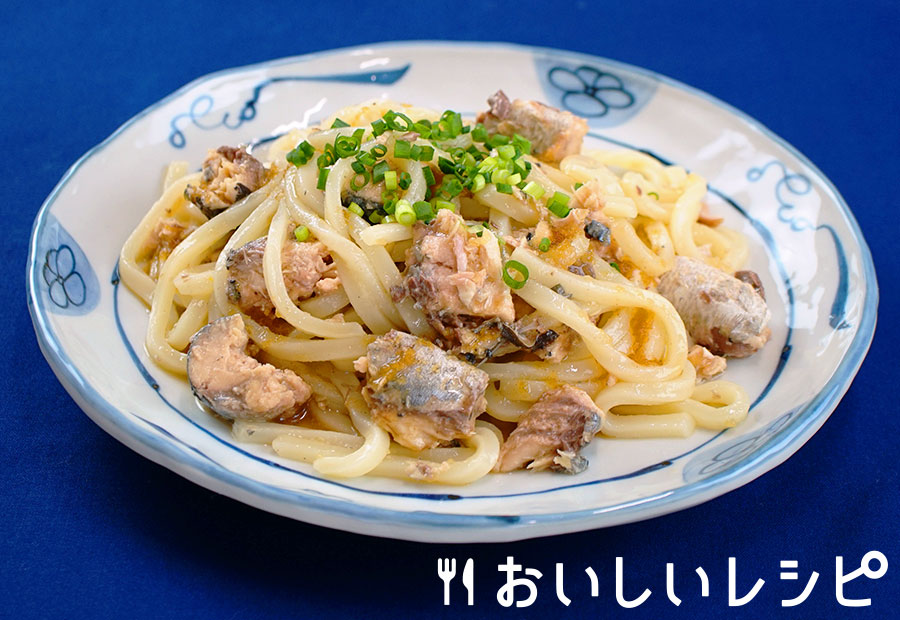 さば缶で簡単うどん