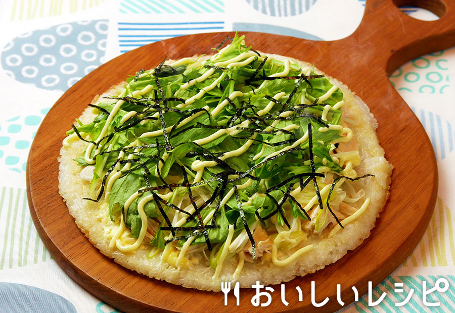 ごはんピザ(鶏だし風味)