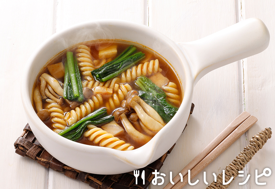 迷ったらこれ！my主食スープ スープカレーパスタ♪｜おいしいレシピ | エバラ食品