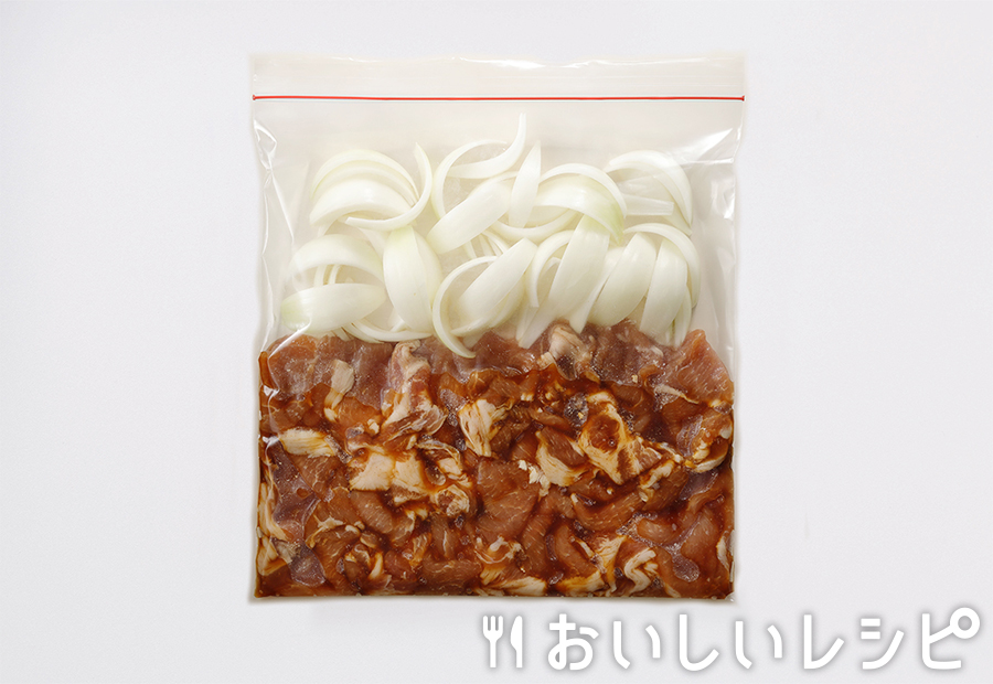 下味冷凍ミールキット(豚肉とたまねぎ)