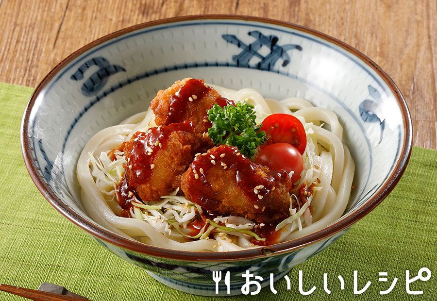 ヤンニョムチキンうどん