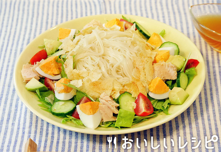 サラダそうめん（地鶏だしゆず塩鍋）