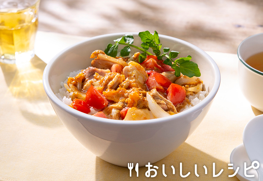 黄金鶏たま丼