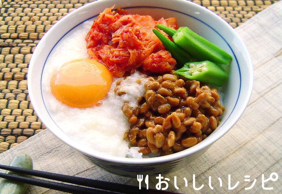 ネバネバスタミナ黄金納豆丼