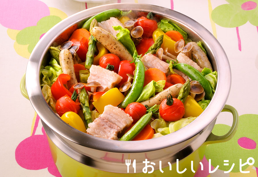 迷ったらこれ やさい畑の春の蒸し鍋 おいしいレシピ エバラ食品 迷ったらこれ やさい畑の春の蒸し鍋 おいしいレシピ エバラ食品