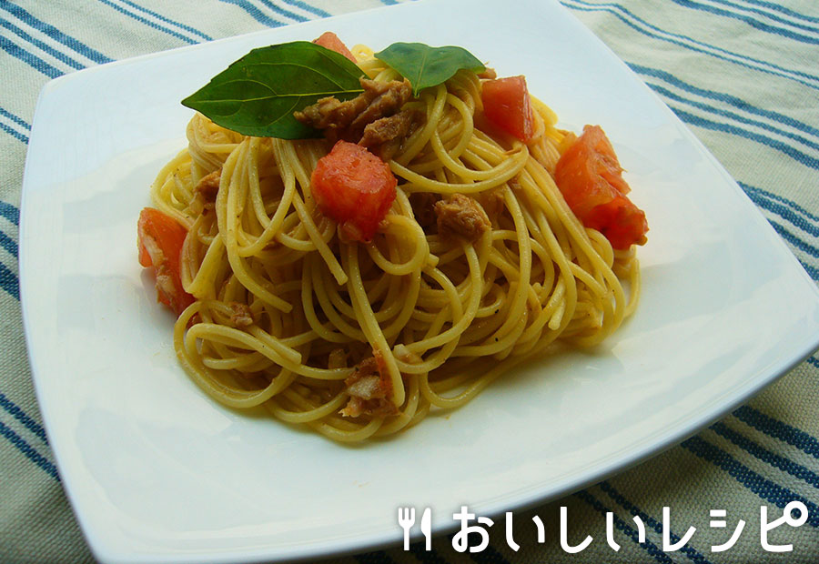 夏野菜の黄金パスタ