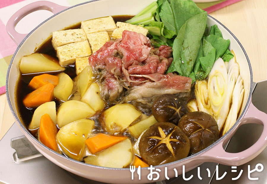 牛肉とじゃがいもすき焼き