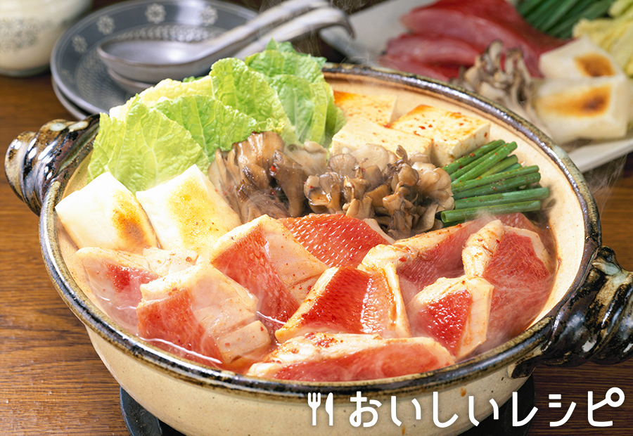 迷ったらこれ 金目鯛のキムチ鍋 おいしいレシピ エバラ食品