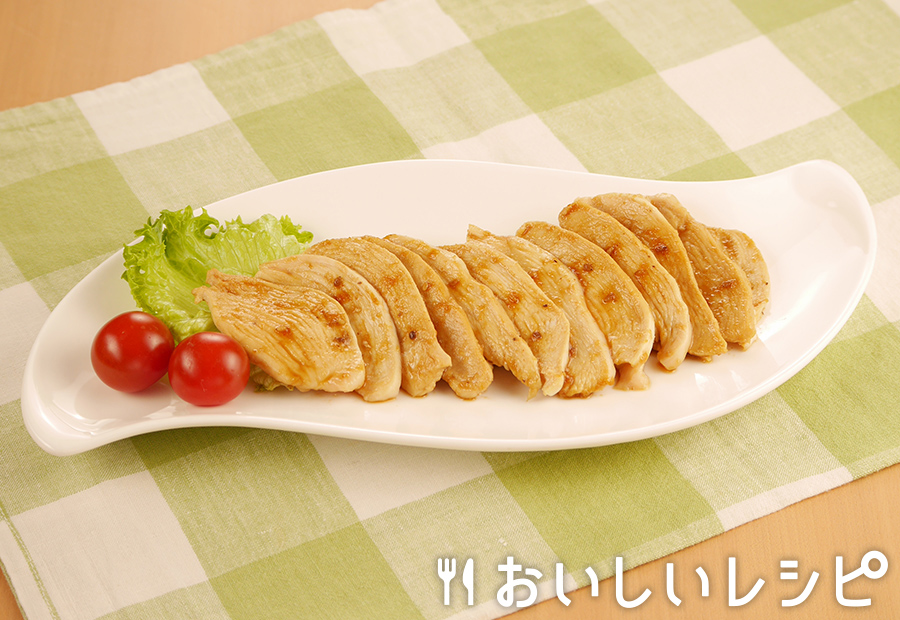 簡単レンジ蒸し鶏