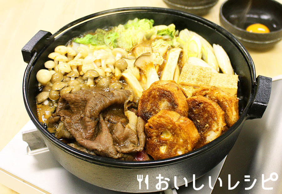 仙台麩ときのこのすき焼き