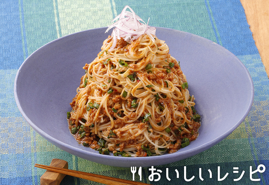 迷ったらこれ 汁なし担々そうめん おいしいレシピ エバラ食品