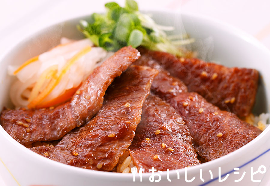 迷ったらこれ 受っカルビ丼 おいしいレシピ エバラ食品