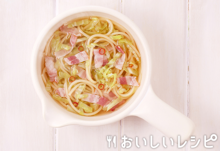 迷ったらこれ My主食スープ キャベツのスープパスタ おいしいレシピ エバラ食品