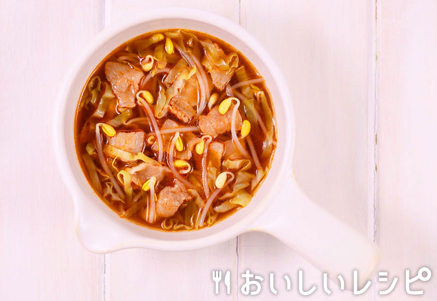 myおかずスープ シャッキリキャベツと豚バラもやし